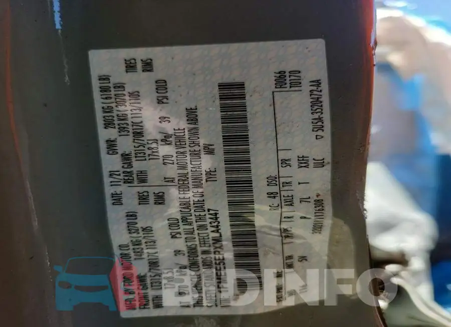 1FMEE5EPXMLA43447 Photo# 12
