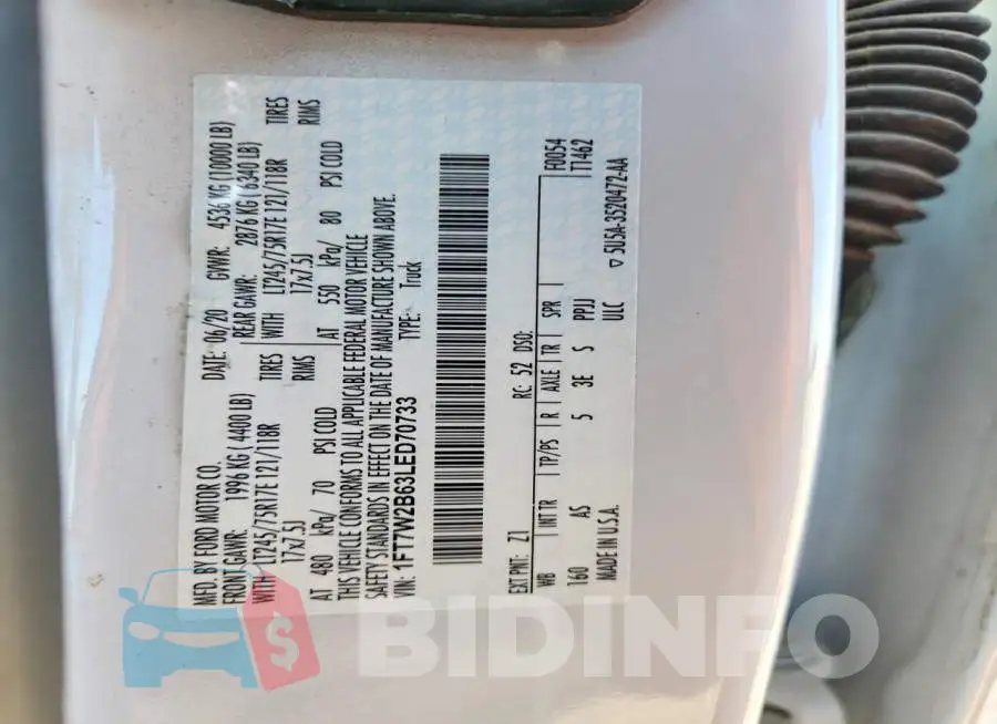 1FT7W2B63LED70733 Photo# 12