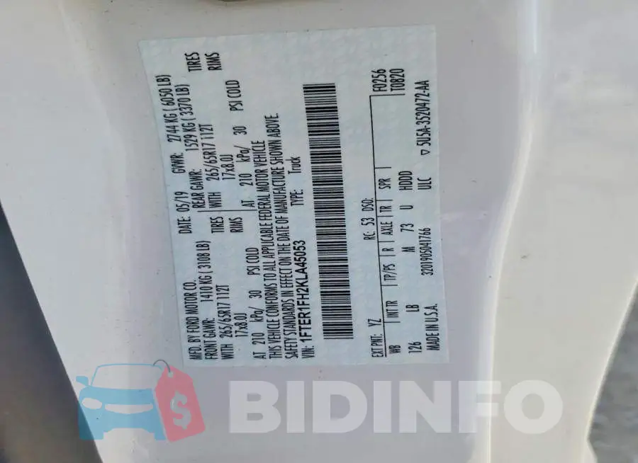 1FTER1FH2KLA45053 Photo# 12