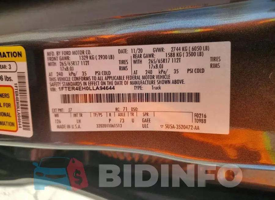 1FTER4EH0LLA94644 Photo# 13
