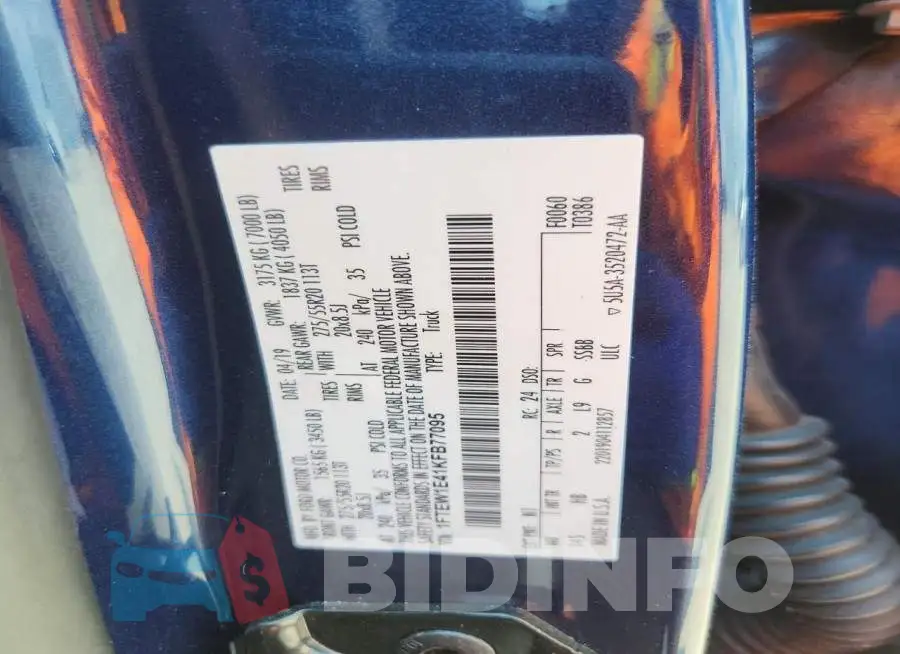 1FTEW1E41KFB77095 Photo# 12
