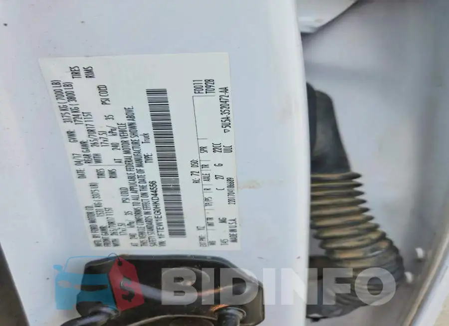 1FTEW1EG0HKD44556 Photo# 12