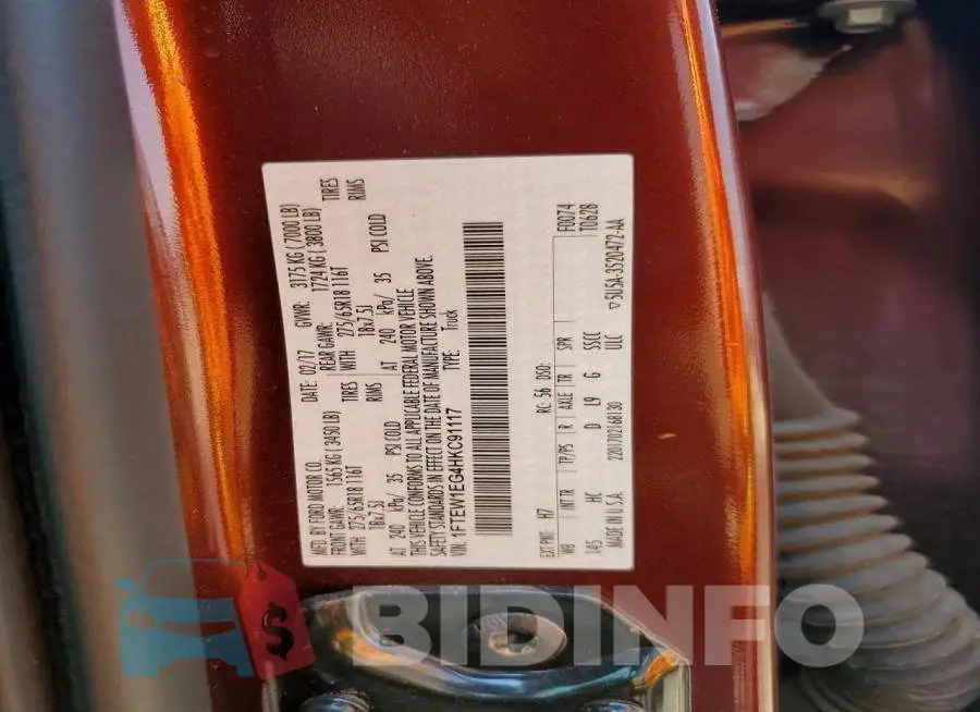 1FTEW1EG4HKC91117 Photo# 12