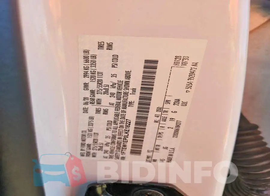 1FTEW1EP0LKE18227 Photo# 12