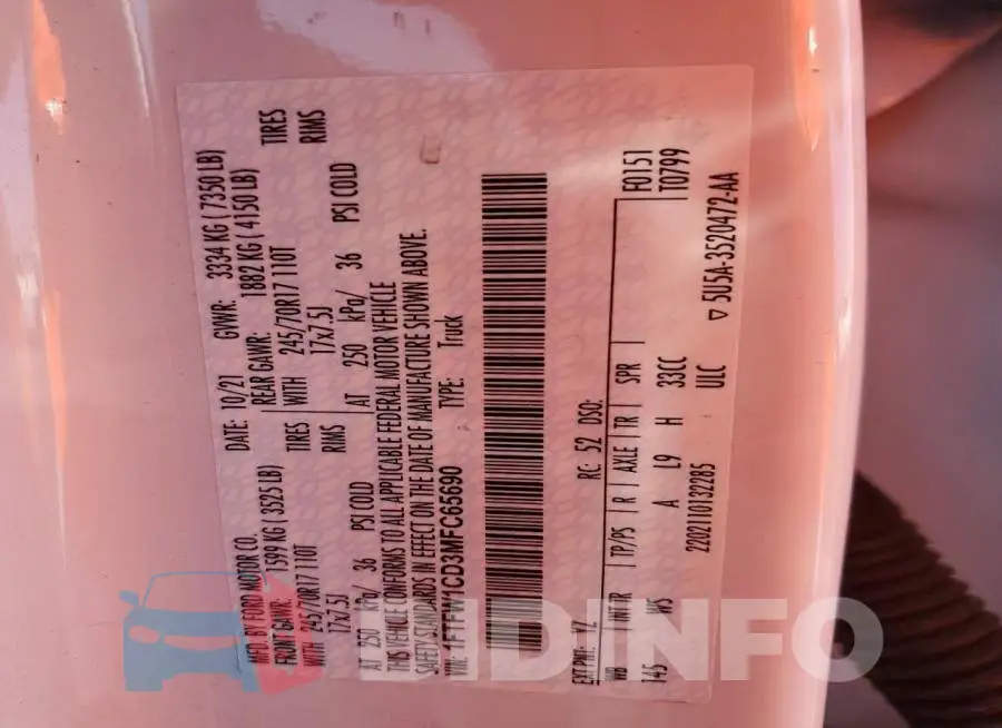 1FTFW1CD3MFC65690 Photo# 12