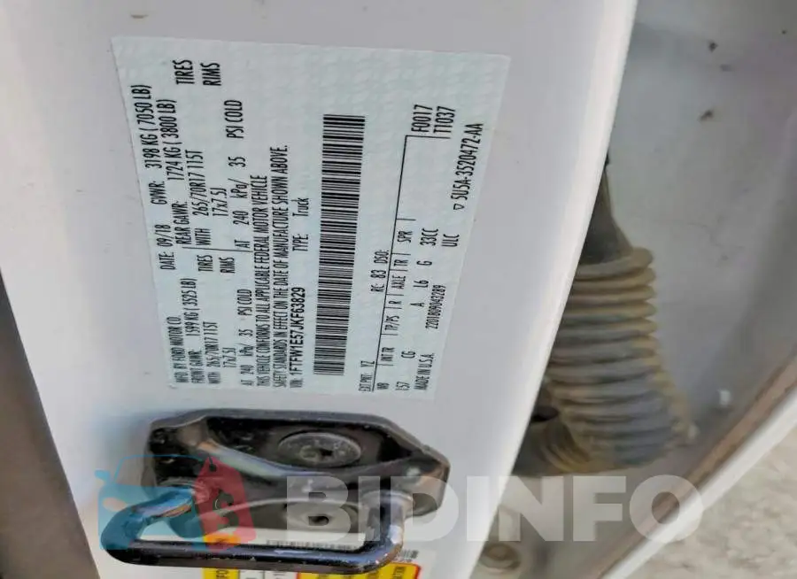 1FTFW1E57JKF63829 Photo# 13