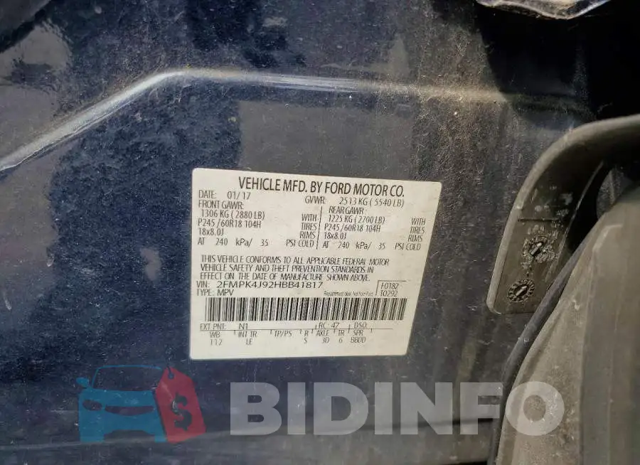 2FMPK4J92HBB41817 Photo# 13