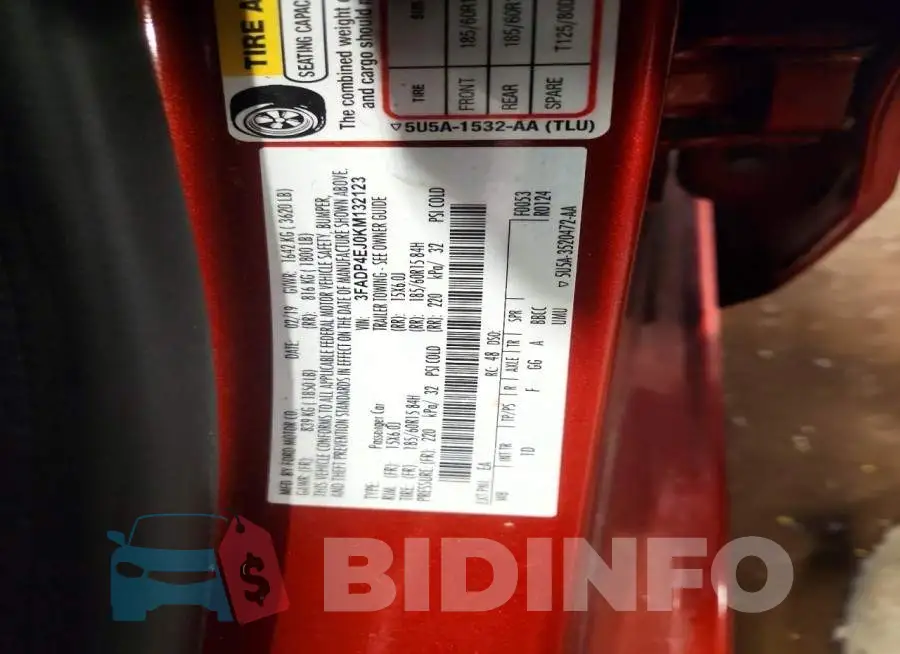 3FADP4EJ0KM132123 Photo# 14
