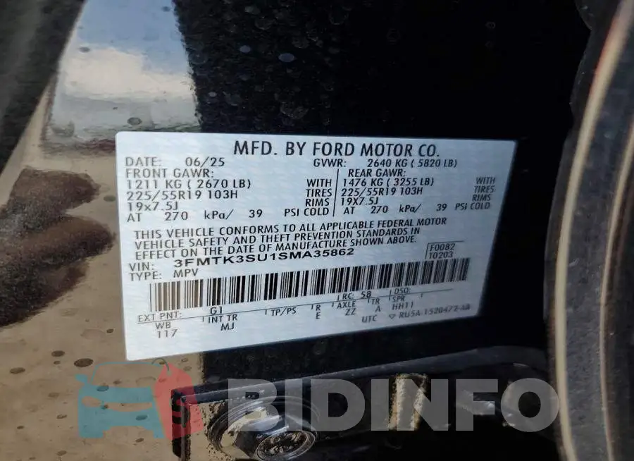 3FMTK3SU1SMA35862 Photo# 13