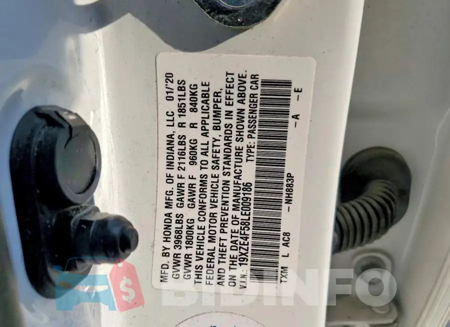 19XZE4F58LE009186 Photo# 12
