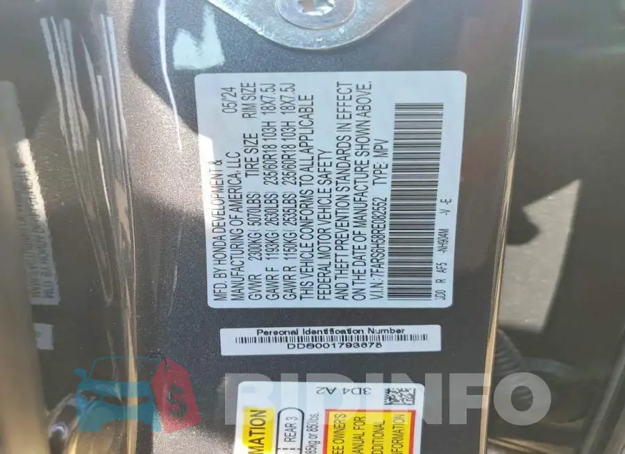 7FARS6H58RE082552 Photo# 14