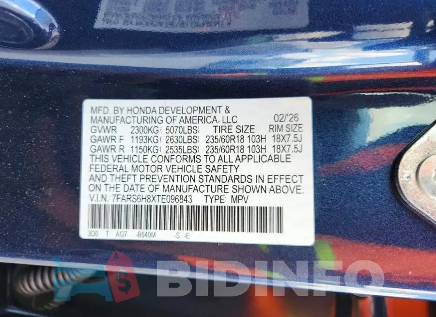 7FARS6H8XTE096843 Photo# 12