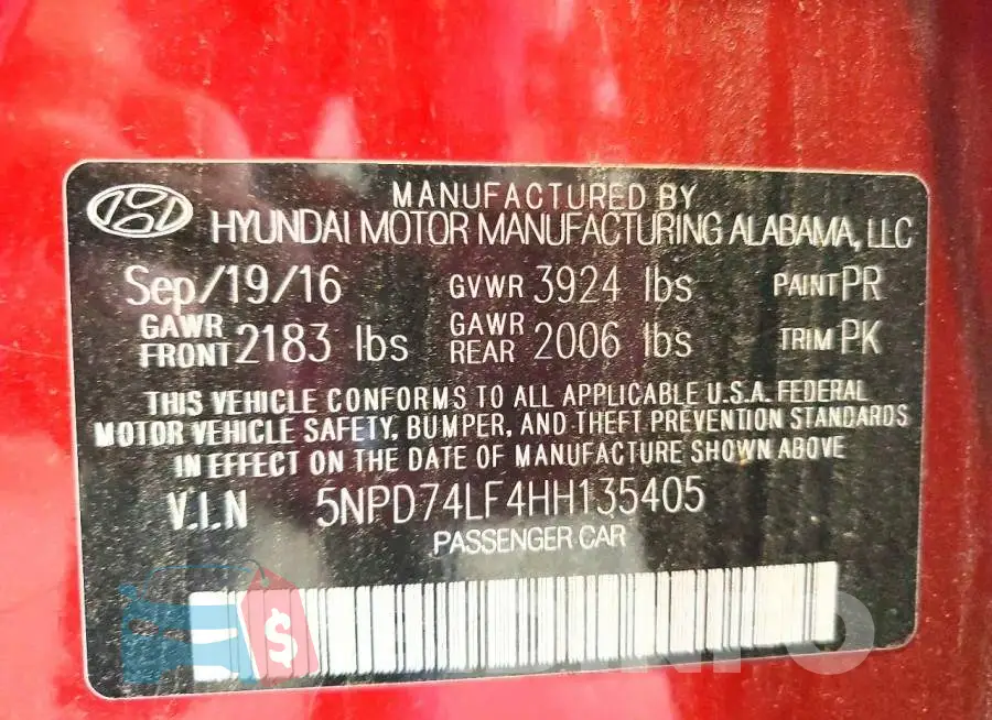 5NPD74LF4HH135405 Photo# 12