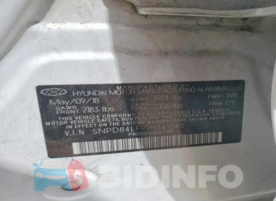 5NPD84LF9JH361040 Photo# 12