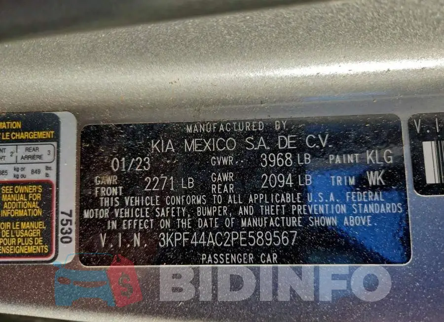 3KPF44AC2PE589567 Photo# 13