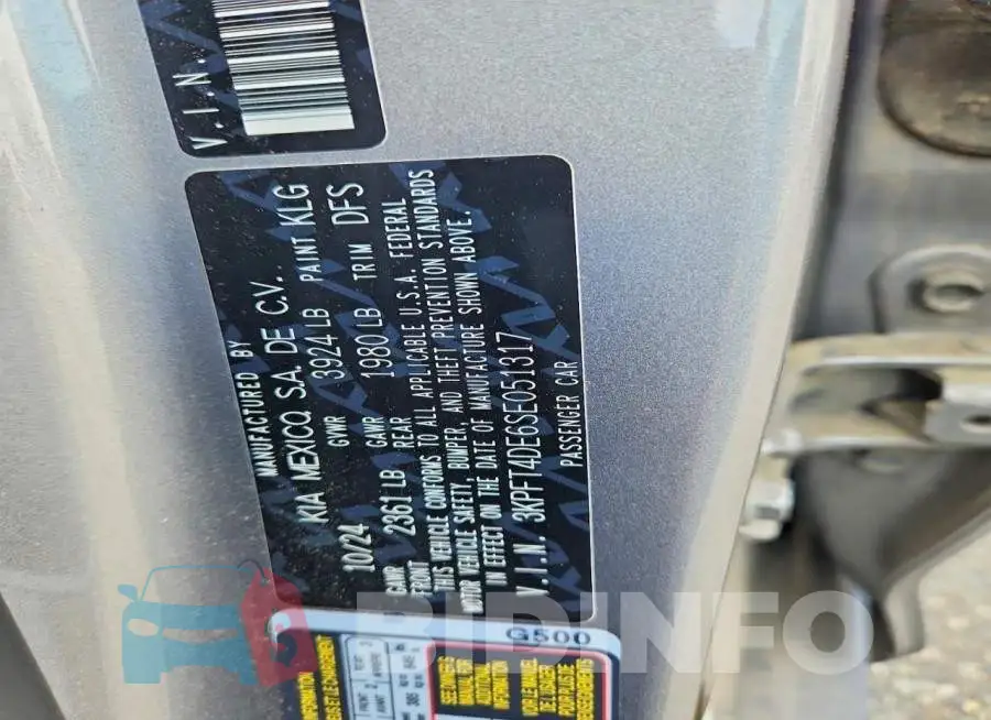3KPFT4DE6SE051317 Photo# 13