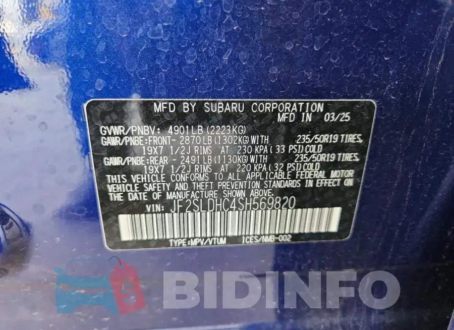 JF2SLDHC4SH569820 Photo# 12