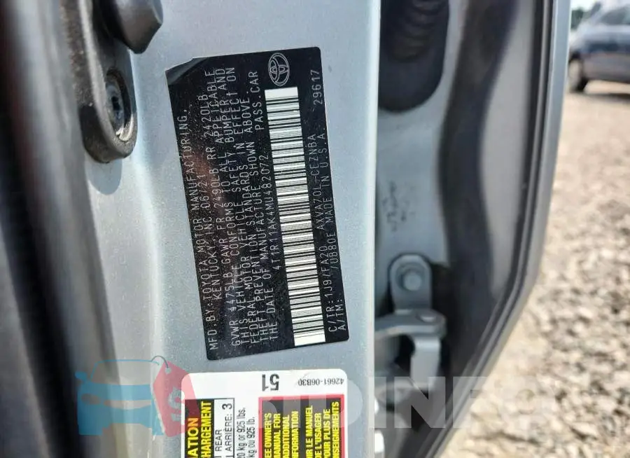 4T1R11AK4MU482072 Photo# 12