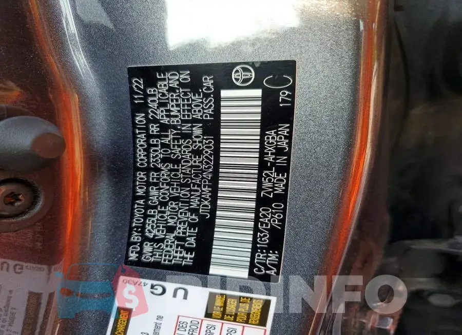 JTDKAMFP4N3229031 Photo# 13