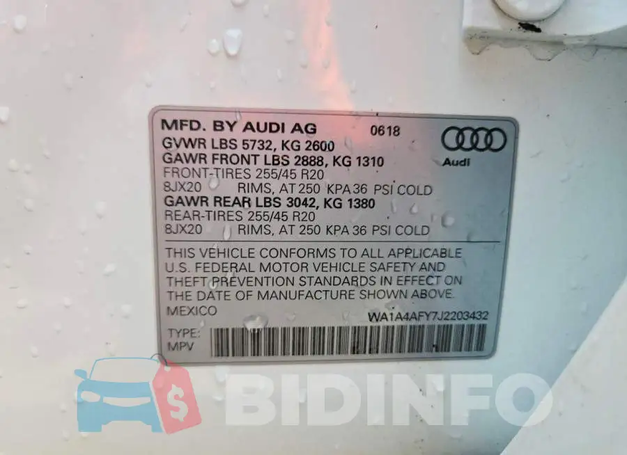 WA1A4AFY7J2203432 Photo# 14