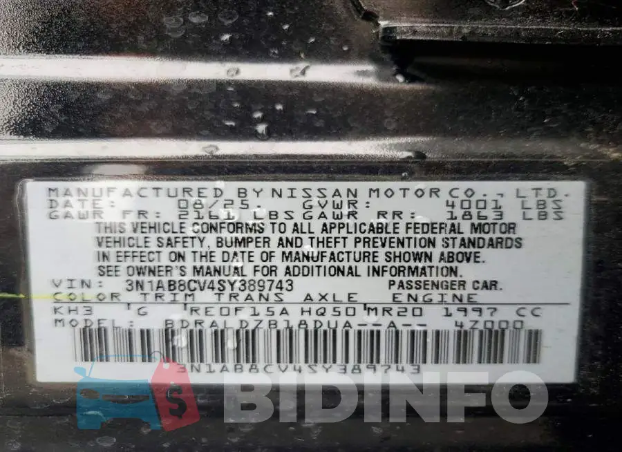3N1AB8CV4SY389743 Photo# 13