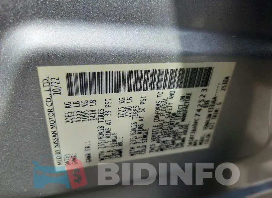 5N1BT3BA9PC742523 Photo# 14