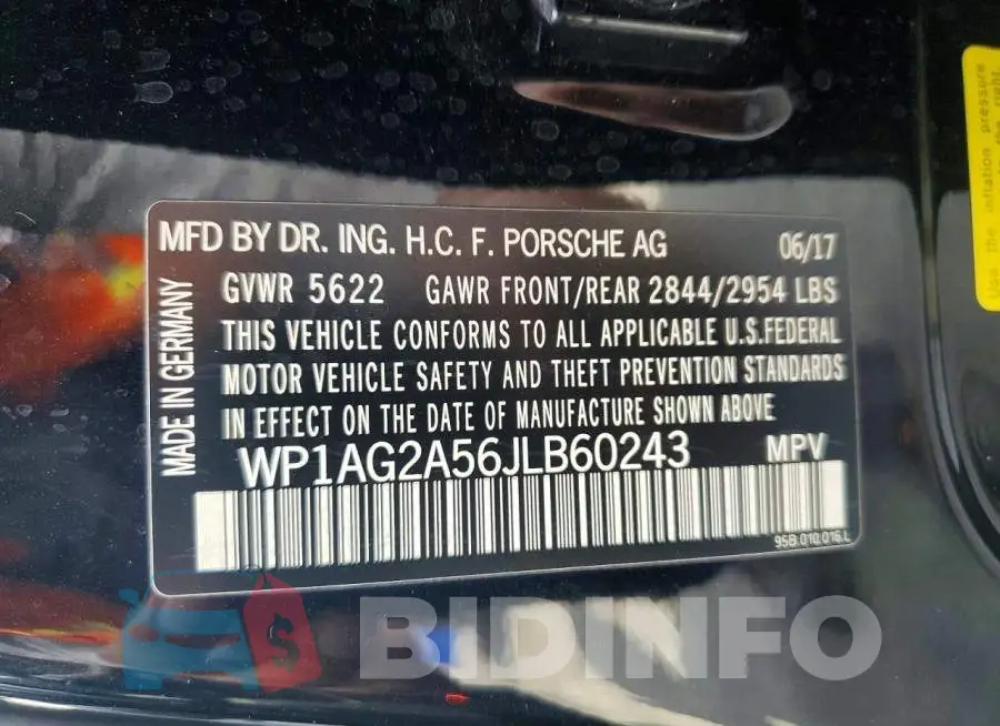 WP1AG2A56JLB60243 Photo# 13