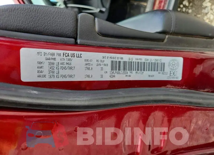 1C4RJFAG8LC125334 Photo# 14