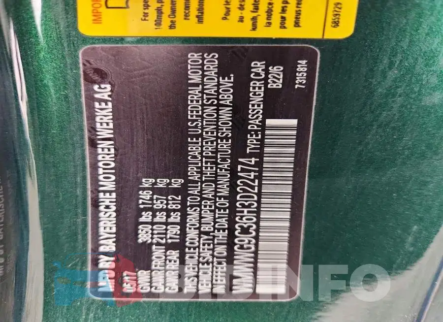 WMWWG9C36H3D22474 Photo# 13