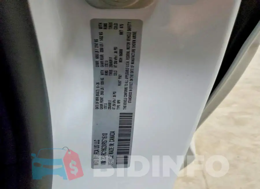 2C4RC1BG3VR571610 Photo# 13