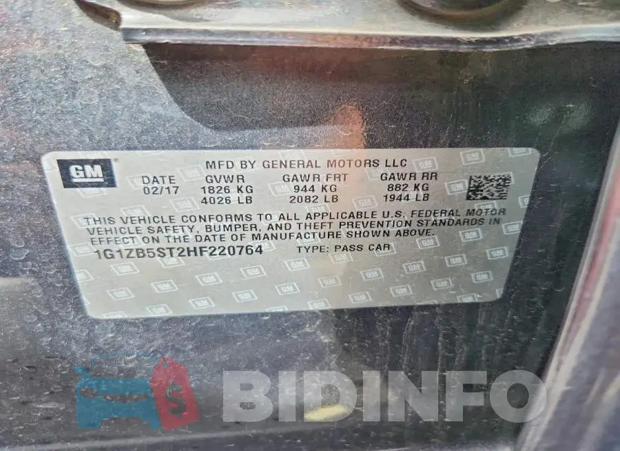 1G1ZB5ST2HF220764 Photo# 12