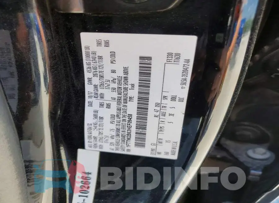 1FT7W2B63HEF09458 Photo# 12