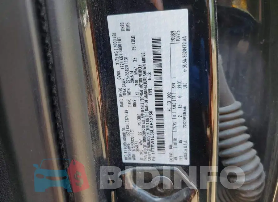 1FTEW1E56LKF43750 Photo# 12