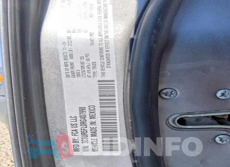 3C6UR5FL0RG407998 Photo# 12
