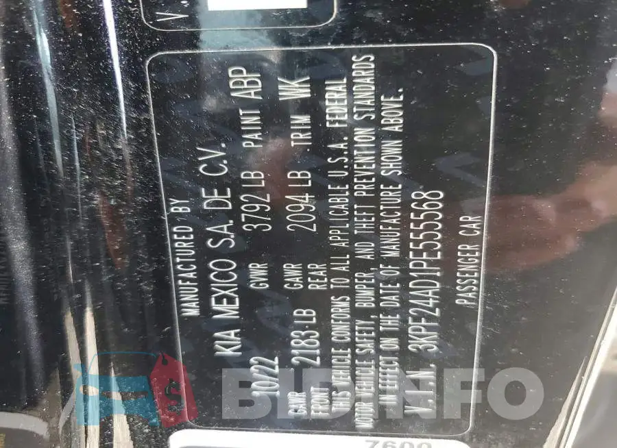 3KPF24AD1PE555568 Photo# 12