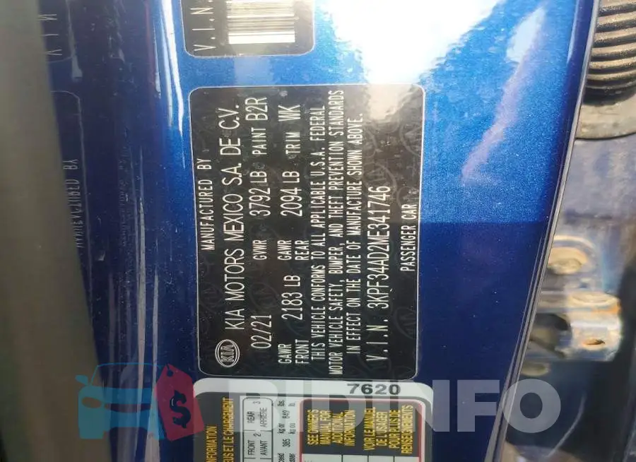 3KPF34AD2ME341746 Photo# 13