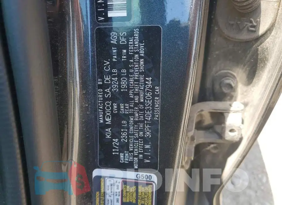 3KPFT4DE3SE067944 Photo# 12