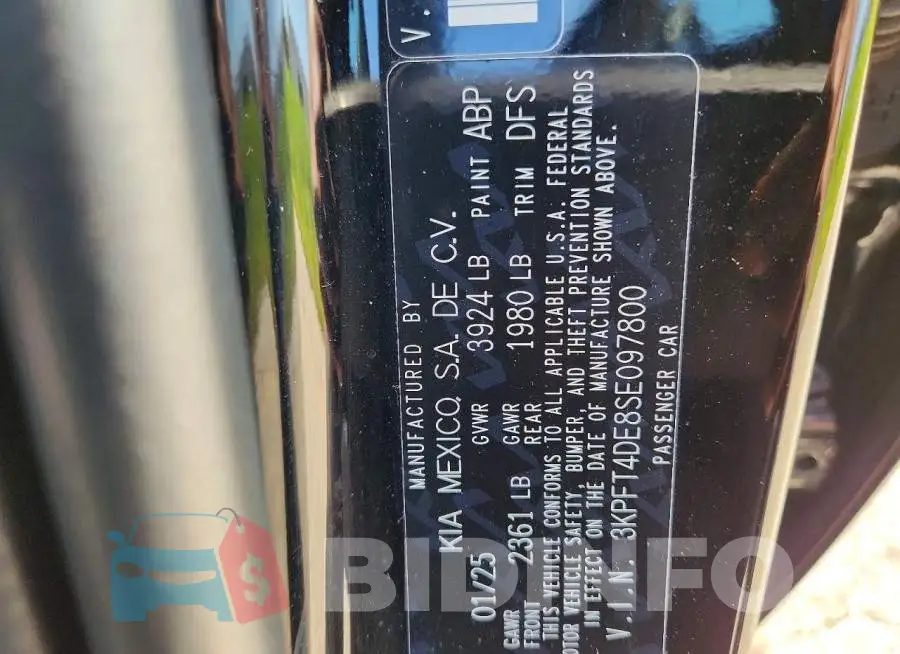 3KPFT4DE8SE097800 Photo# 12