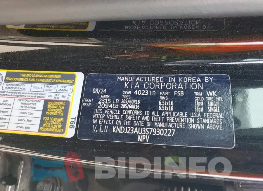 KNDJ23AU3S7930227 Photo# 13