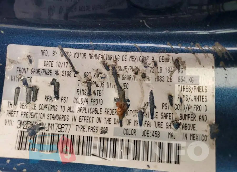 3MZBN1V3XJM179677 Photo# 13