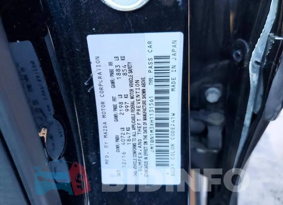 JM1BN1M3XH1131561 Photo# 12