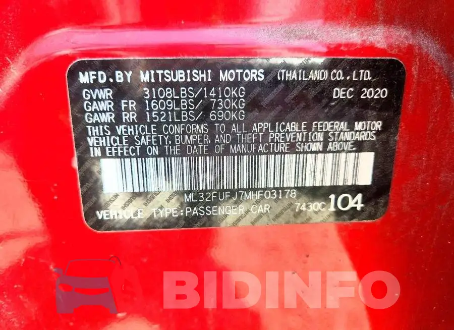 ML32FUFJ7MHF03178 Photo# 12