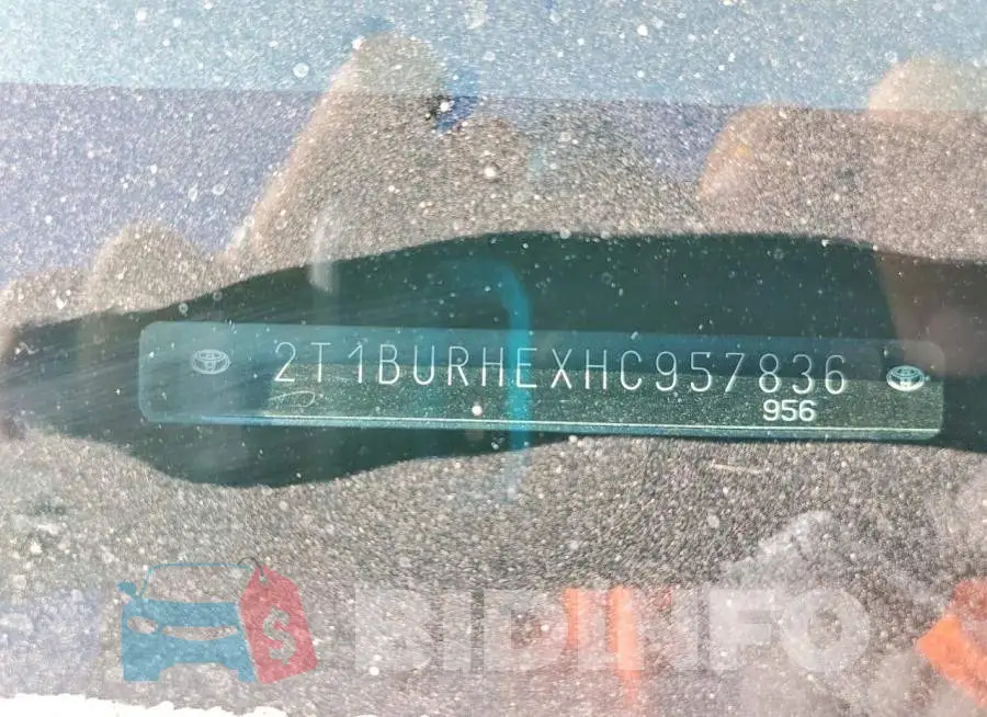 2T1BURHEXHC957836 Photo# 13
