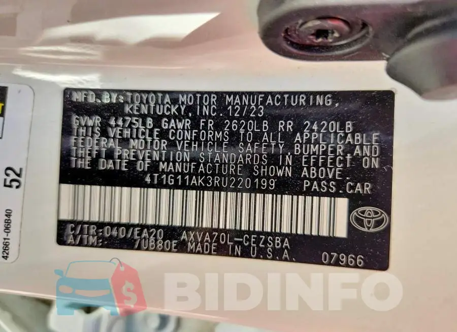 4T1G11AK3RU220199 Photo# 13