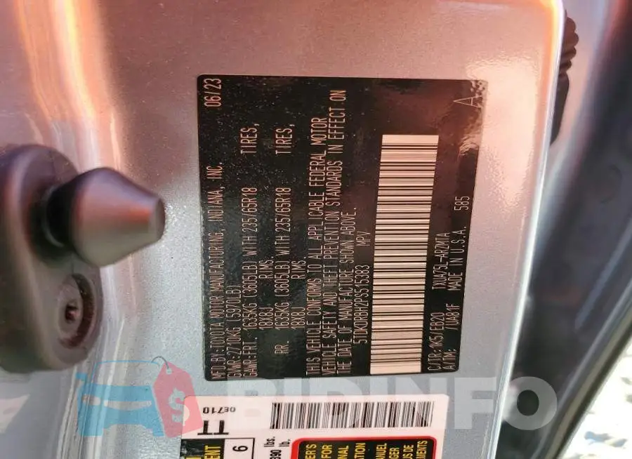 5TDKDRBH2PS515383 Photo# 13