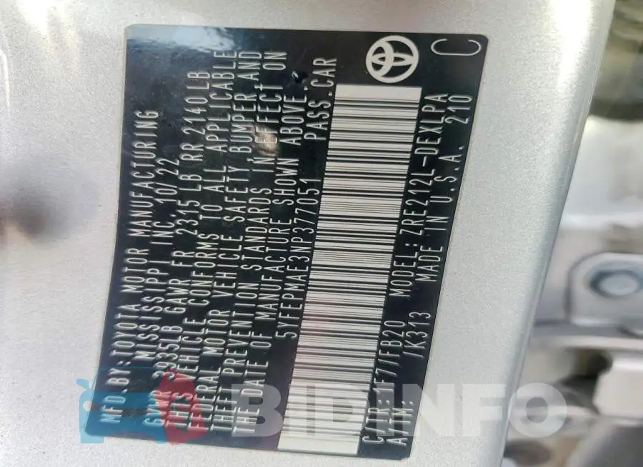 5YFEPMAE3NP377051 Photo# 12