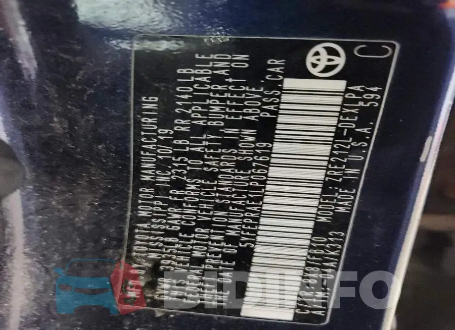 5YFEPRAE1LP067619 Photo# 12