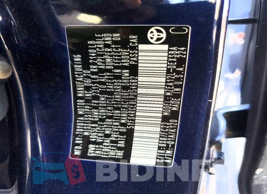 5YFS4RCE8LP054682 Photo# 12
