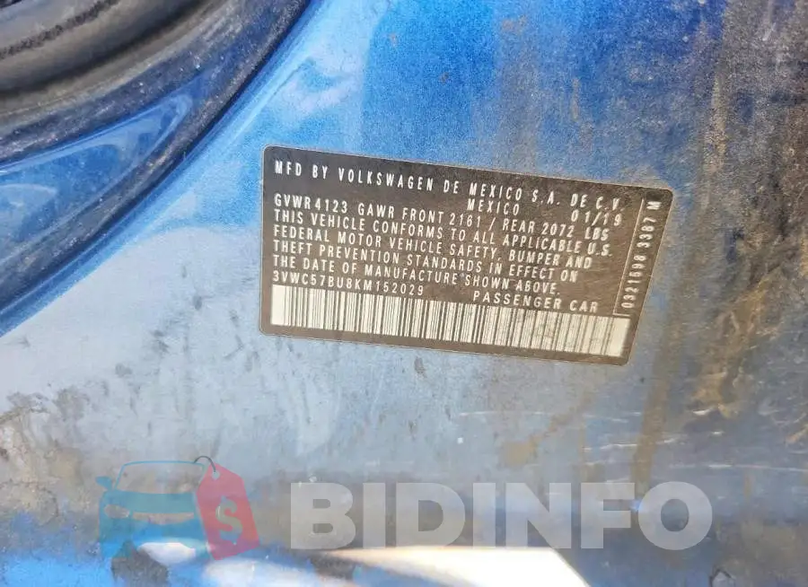 3VWC57BU8KM152029 Photo# 13