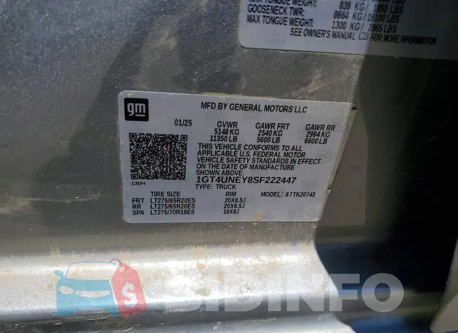1GT4UNEY8SF222447 Photo# 12